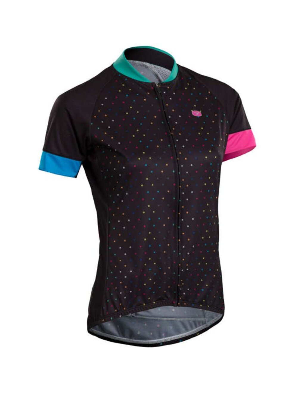 Women's SUGOI LTD Zap Jersey Short Sleeves Black/Multicolor Size L